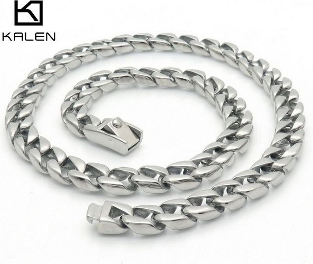 KALEN Halskette Edelstahl, Silber, Herren - Bild 1