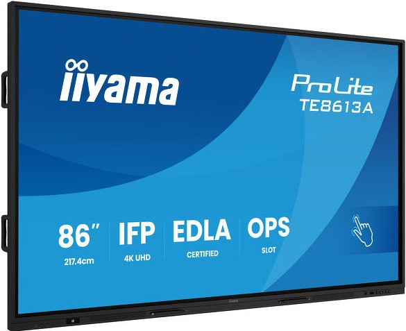 Iiyama ProLite TE8613A-B2AG Digital Signage Touchmonitor 86 Zoll 4K UHD IPS Kiosk-Design in Schwarz mit Wi-Fi und Bluetooth - Bild 1