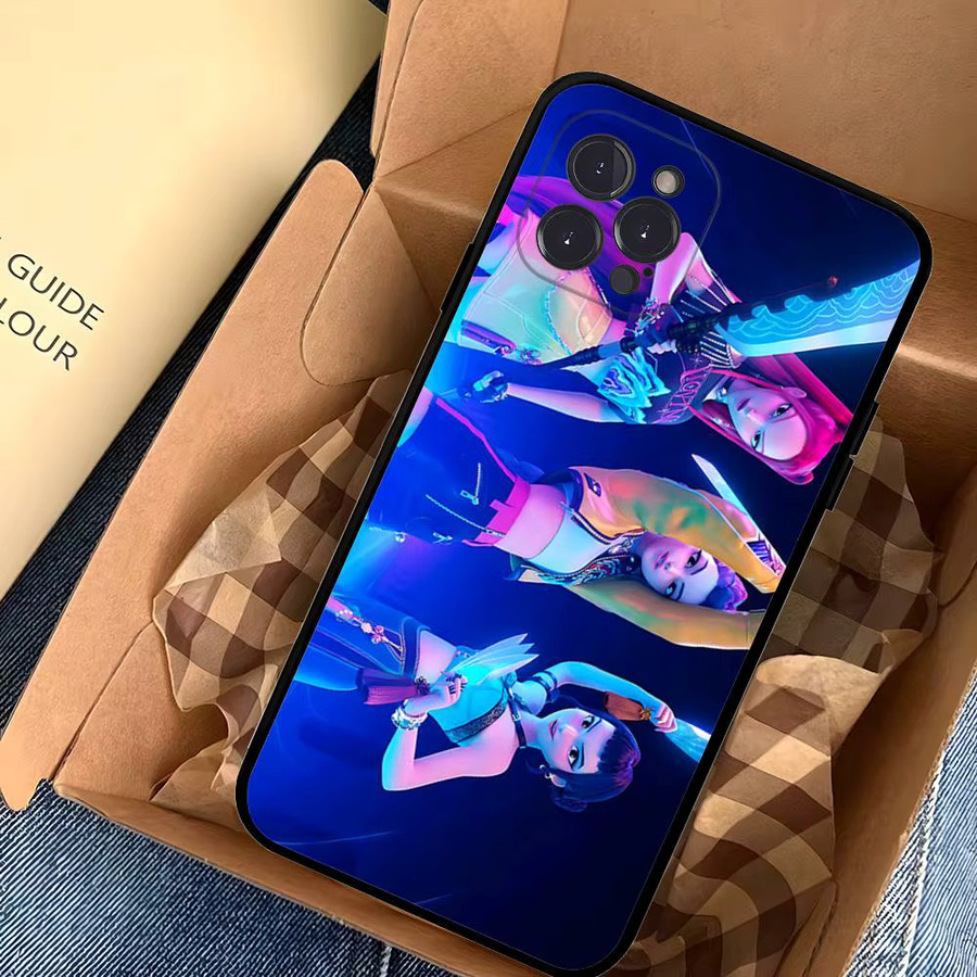 Moetch Kpop D-Demon Hunters Handyhülle für iPhone 17 16 15 14 13 12 11 Pro Max Plus Mini in Schwarz und Multicolour - Bild 3