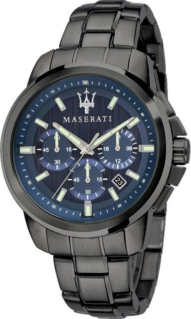 Maserati Chronograph, Quarz, Edelstahl, Blau, Herren - Bild 1