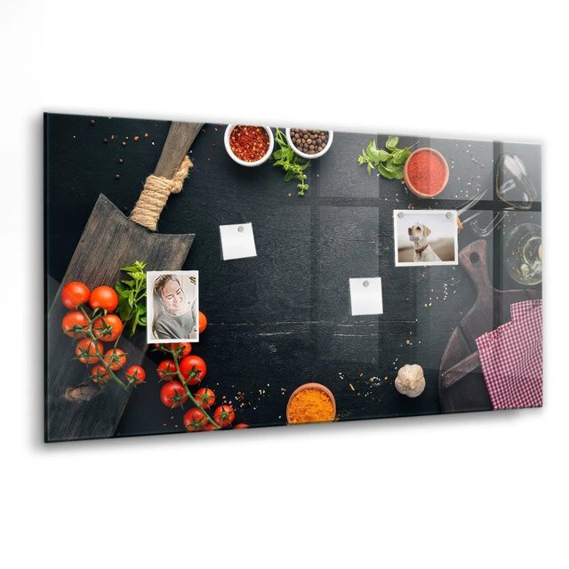 Tulup Glasmagnettafel Weiß B: 120 cm, H: 60 cm - Bild 1