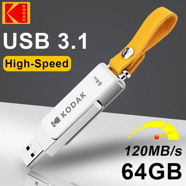 Kodak Metall USB-Flash-Laufwerk USB 3.1 mit 64GB Speicherplatz in Silber - Bild 1