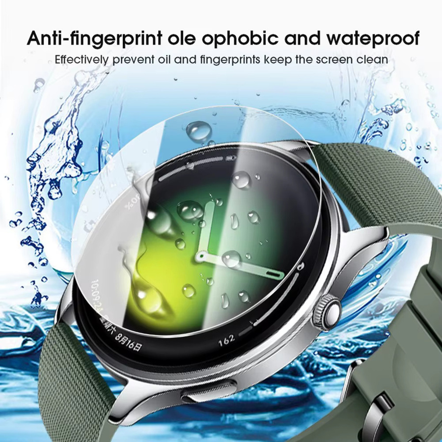 Xiaomi Watch 5 Displayschutzfolie aus gehärtetem Glas, 9H Härte, HD klar und kratzfest, transparent, 2-4 Stück - Bild 4