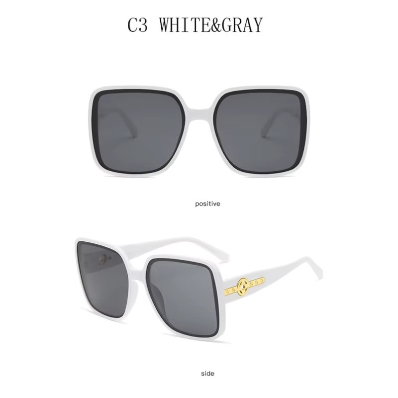 Samjune Sonnenbrille, Eckig, Vollrand, Kunststoff, Unisex - Bild 4