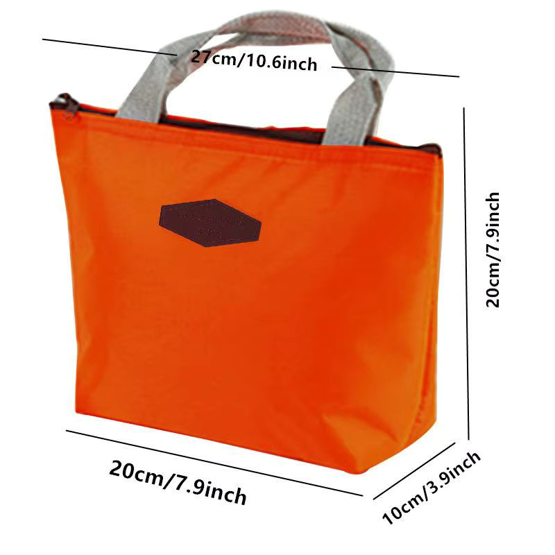 Isolierte Thermo-Lunchtasche in Grau als wasserdichte Kühltasche für Picknick und Reisen, B/H/T: 27,0 x 20,0 cm - Bild 4