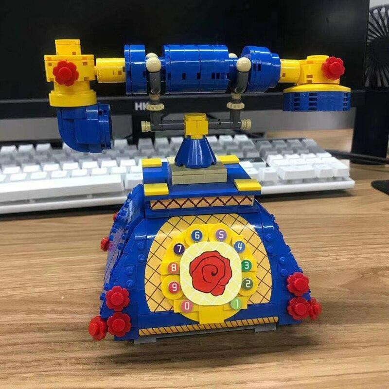 LOZ 1124 Blaues Wählscheibentelefon Blumenmodell Miniblöcke Bauspielzeug ab 7 Jahre - Bild 5