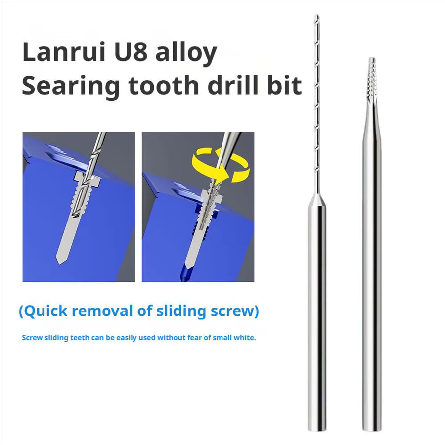 Lanrui Schraubenentferner Set aus Legierung für defekte Gewinde und Schrauben in Blau und Silber - Bild 2