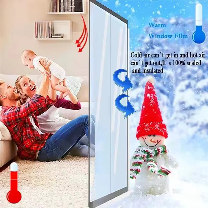 DNGT Fenster-Isolierfolie Transparent zur Wärmedämmung und als Windschutz für Innenräume - Bild 4