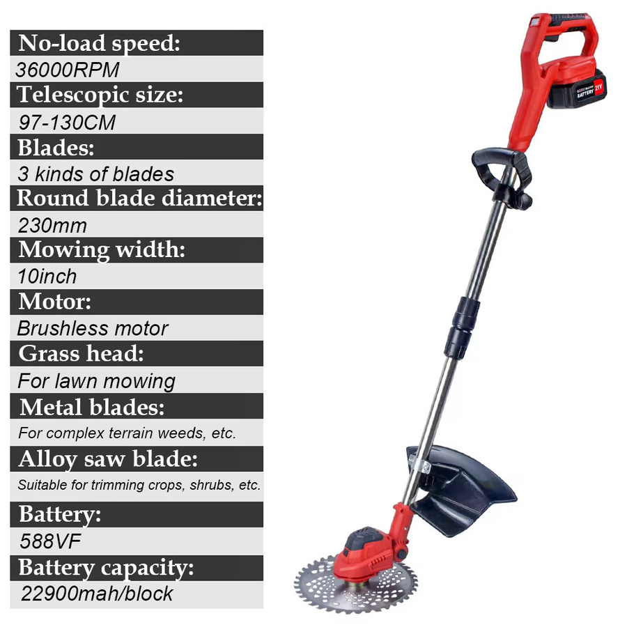 Makita LXT Bürstenloser Akku-Rasenmäher 10 Zoll in Rot für 18V Akkus - Bild 2