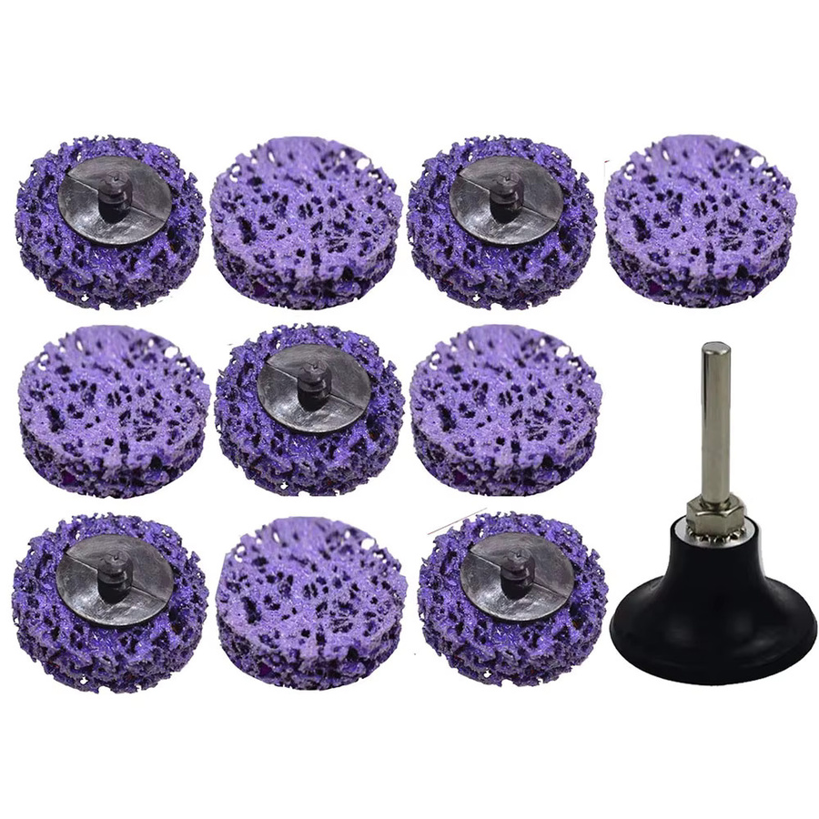 SI FANG Schnellwechsel-Schleifscheiben Easy Strip Drill Strip Wheel Discs 2 Zoll mit 1/4 Zoll Aufnahme für Stabschleifer, 11/16 Stück Set - Bild 6