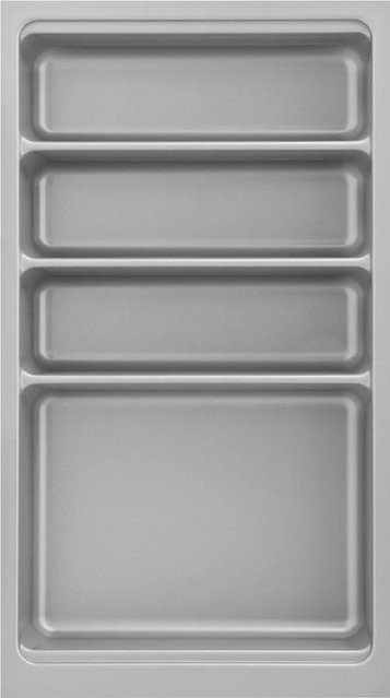 Agoform Besteckeinsatz-Set Scoop-2 mit Trenner aus Kunststoff in Silber, B/T/H: 47,4 x 26,6 x 5,9 cm - Bild 1