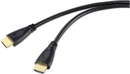 SpeaKa Professional HDMI Anschlusskabel 4K UHD mit Audio Return Channel, Schwarz, Länge: 1,00 m - Bild 1
