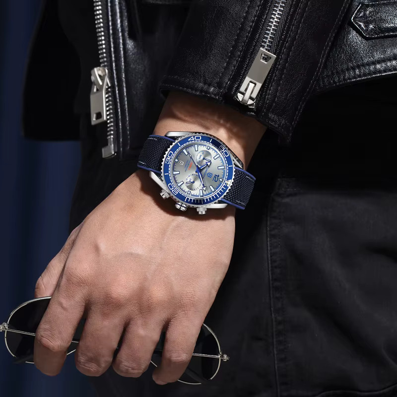 QINGXIYA Chronograph, Quarz, Silikon Armband, Herren - Bild 6