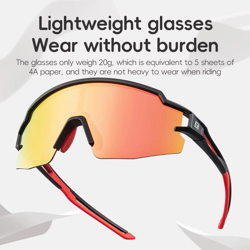 ROCKBROS Sportsonnenbrille Kinder, Vollrand, Kunststoff, polarisiert - Bild 4