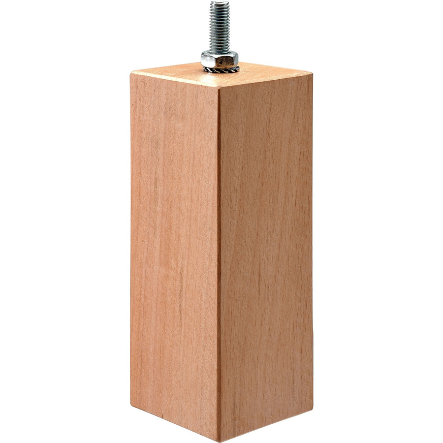 Hettich Möbelfuß Brema aus Buche Holz in Braun mit M8 Schraube B/T/H: 15,0 x 5,0 x 5,0 cm - Bild 2