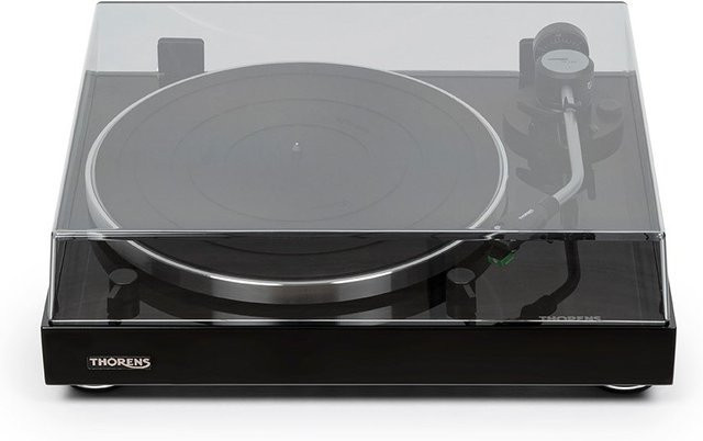 Thorens TD 204 Plattenspieler mit TP120 und AT95E Tonabnehmer in Hochglanz Schwarz - Bild 1