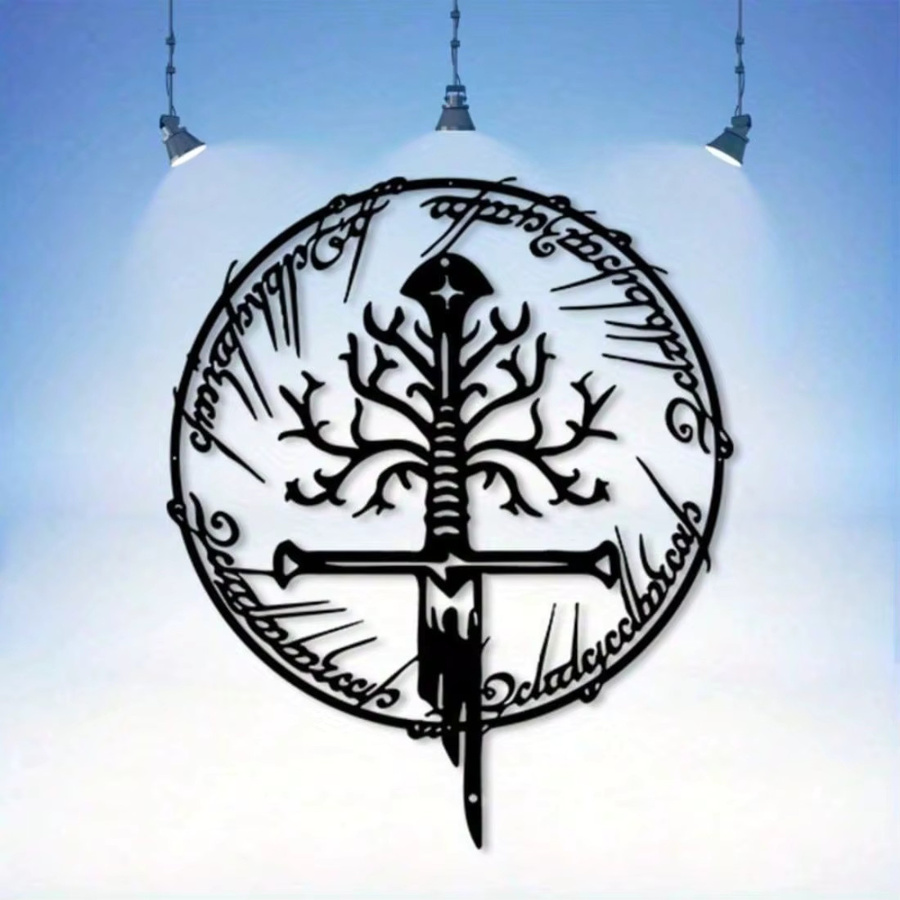 CIFBUY Der Herr der Ringe Schwert Wandkunst aus Metall im Vintage Fantasy Design - Bild 2