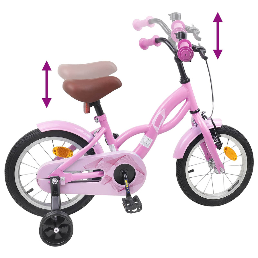 VD Home Furnishing Kinderfahrrad 14 Zoll Hellrosa - Bild 1