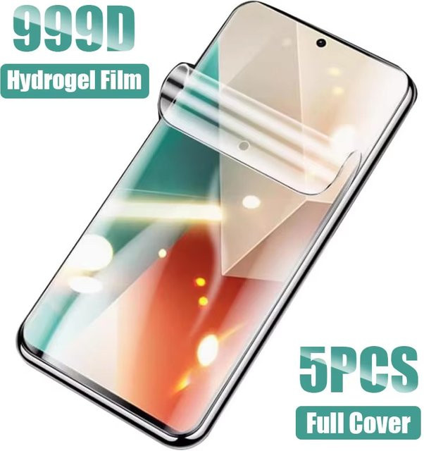 Vollflächige Hydrogel-Displayschutzfolie für Xiaomi Poco F7 Pro F7 X7 Pro X7 X6 C75 X5 5G M7 Plus 5G C65 F6 M6 C71 M7 in Transparent - Bild 1