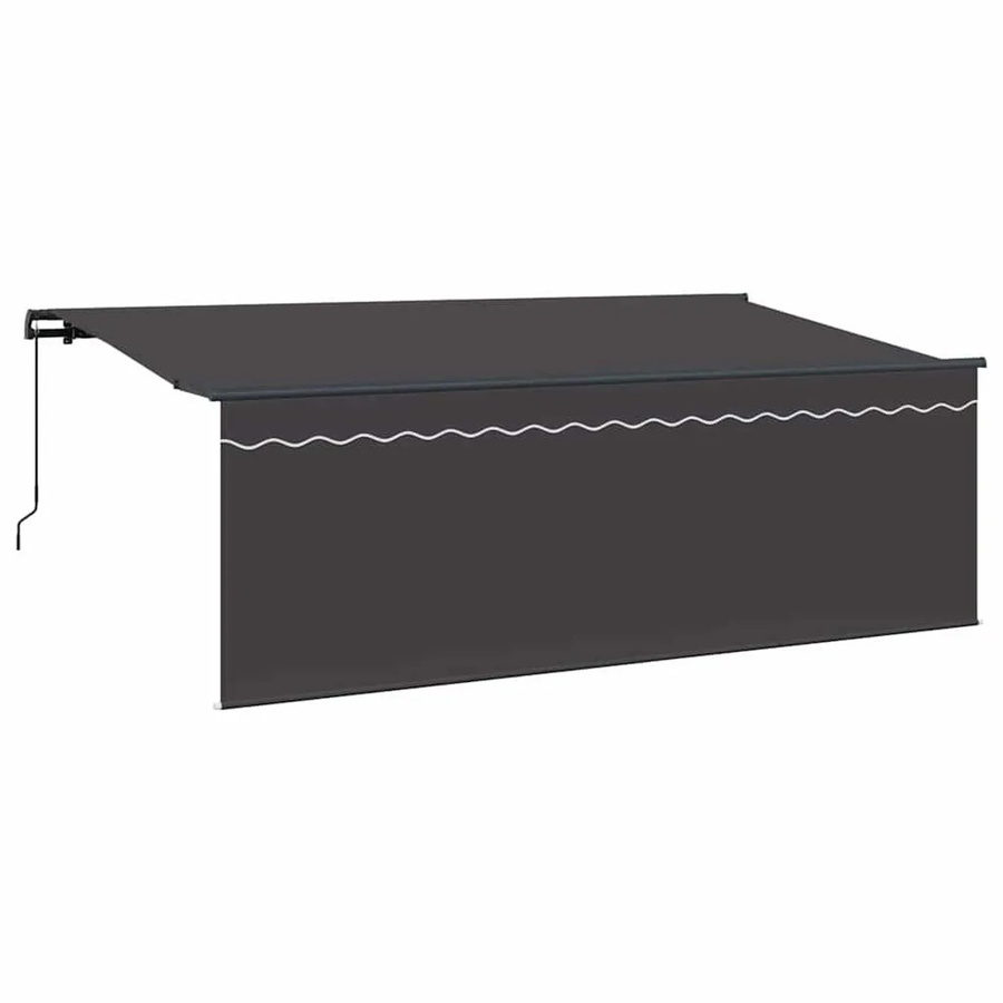 vidaXL Einziehbare Markise Anthrazit B/H: 350 x 200 cm - Bild 2