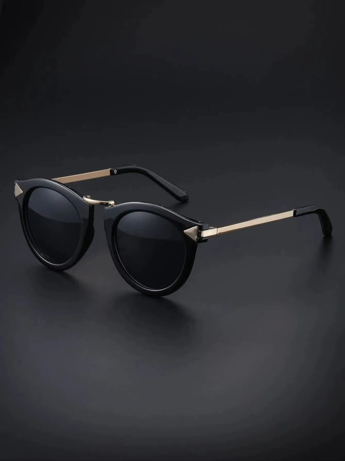 Hindfield Korrektionsbrille, Rund, Vollrand, Schwarz - Bild 2