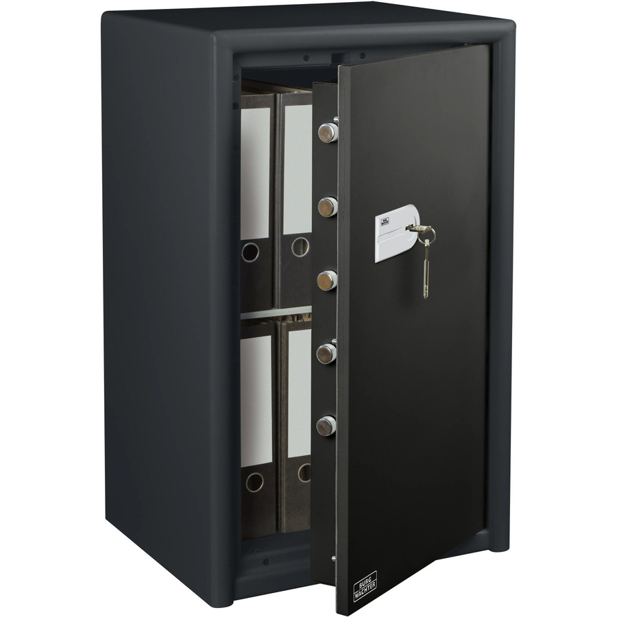Burg Wächter Sicherheitsschrank Combi-Line CL 460 K Feuerschutztresor mit Doppelbartschlüsselschloss, schwarz, B: 49,5 cm, H: 82,0 cm, T: 44,5 cm - Bild 2