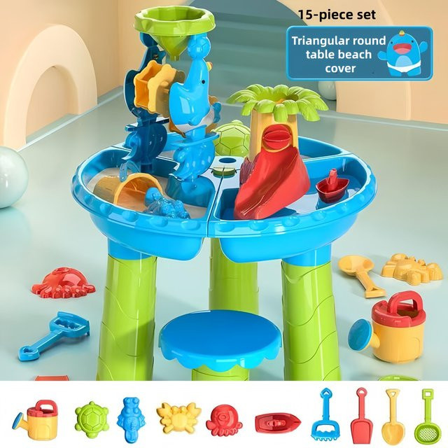 Linyi toy Strand Tisch Wasserfall Spielzeug für 0-3 J - Bild 1