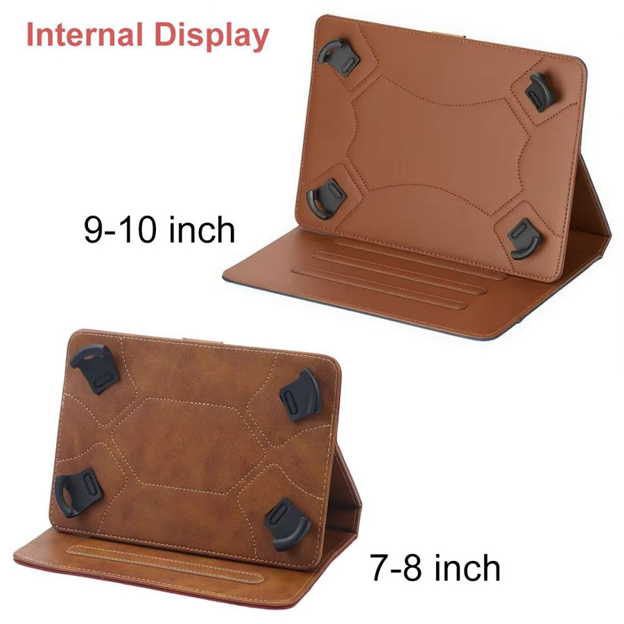 Universal Tablet Schutzhülle aus PU Leder in Blau mit Multi-Winkel Betrachtungsfunktion und Stoßfestigkeit für Samsung Tablets in 7 bis 10 Zoll - Bild 4