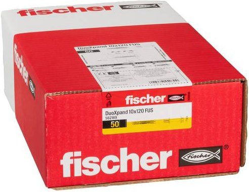 Fischer DuoXpand FUS Langschaftdübel aus Nylon, Durchmesser: 10 mm, Länge: 120 mm, 50 Stück - Bild 2
