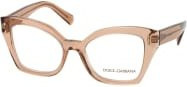 Dolce&Gabbana DG 3386 Korrektionsbrille, Cat Eye, Vollrand, Plastic, Damen, braun beige - Bild 1