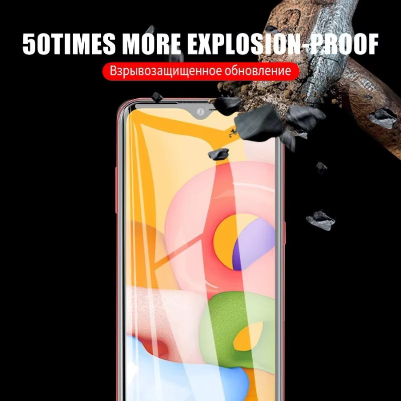 4er-Pack Panzerglas Display Schutzfolie für Samsung Galaxy A11 A12 A13 A14 A15 A01 A02 A04 A05 4G 5G A02S A04E A04S A05S A04 Core in Transparent - Bild 4