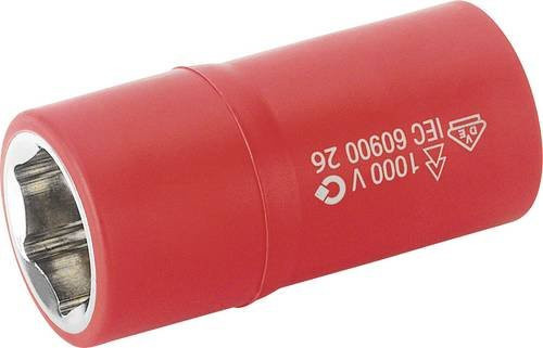 Cimco Sechskant Steckschlüsseleinsatz 27mm mit 1/2 Zoll Antrieb in Rot - Bild 1
