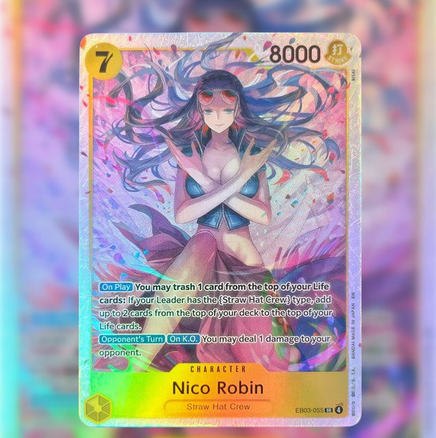 Bandai One Piece Nico Robin EB03-055 TCG Anime-Karten, Einzelfigur - Bild 1