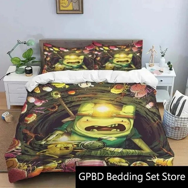 Adventure Time Bettwäsche Set Lodestar mit Bettbezug und Kissenbezug, Mehrfarbig, B/H: 173 x 218 cm - Bild 1