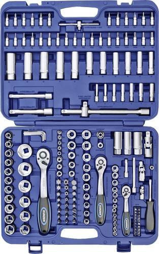 Kunzer Steckschlüsselsatz metrisch 1/4 Zoll, 3/8 Zoll und 1/2 Zoll in Blau 7SS172 - Bild 1