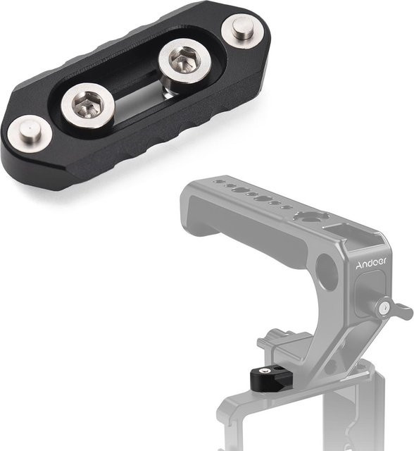 ZuiyouBaby Schnellverschluss-Schiene aus Aluminiumlegierung mit 1/4 Zoll Schrauben für Kamera-Käfige, Schwarz, Breite: 4,9 cm - Bild 1
