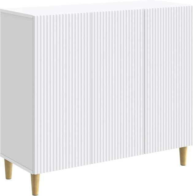 vidaXL Sideboard Weiß im Vintage-Design aus Holzwerkstoff, B/T/H: 89 x 34,5 x 80 cm - Bild 1