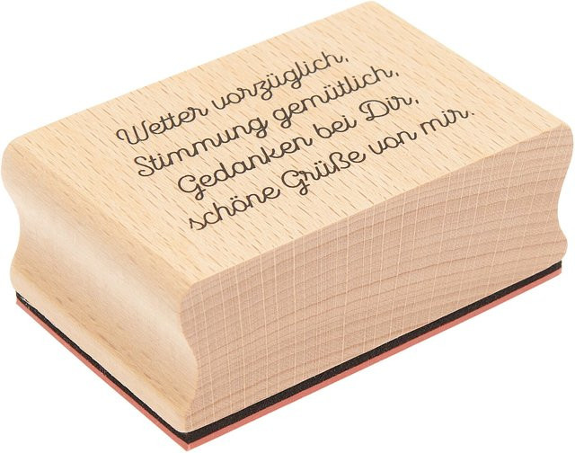 Rico Design Paper Poetry Holzstempel La Vie en Rose - Bild 1
