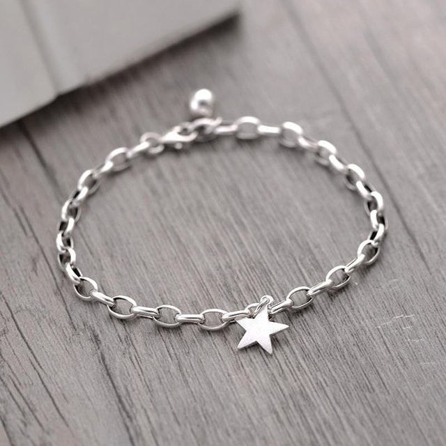 Armband & Armreif 925 Silber, Stern, Perle, Vintage, Damen - Bild 1