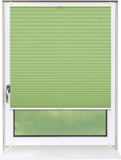 Deco-Raum Plissee Basic Klemmfix in Grün, blickdicht, B: 65 cm, H: 150 cm - Bild 1