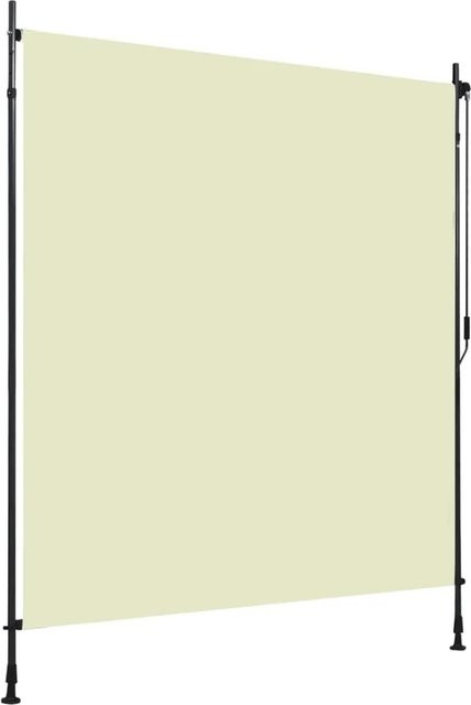 vidaXL Außenrollo aus Polyester in Beige mit Kurbel, B/H: 200 x 270 cm - Bild 1