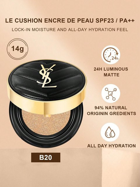 YSL Le Cushion Encre De Peau Puder, #20, Matt, 14g - Bild 1