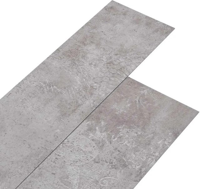 DELUKE Vinylboden PVC-Dielen selbstklebend in Erdgrau, wasserfest und rutschfest, Stärke: 2 mm, 5,02 m² - Bild 1