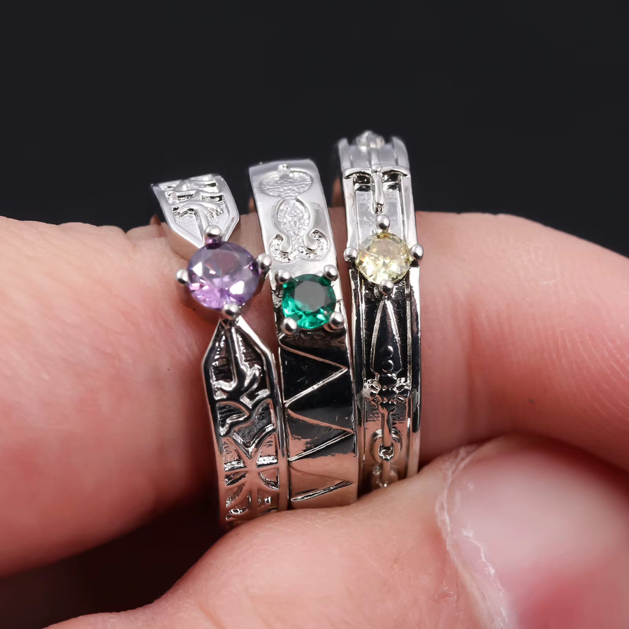 Brdwn Cosplay-Ring, Silber, Kristall - Bild 3