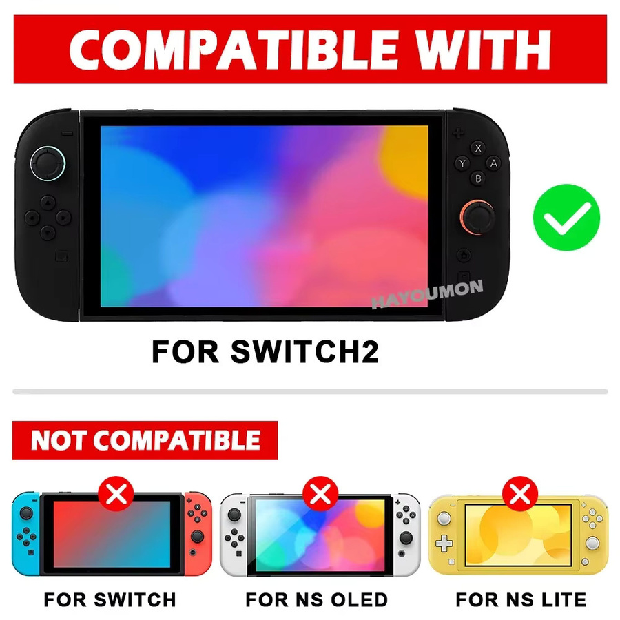 Hayoumon Komplettes Tastenset für Nintendo Switch 2 in 8 Farben inklusive ABXY, D-Pad, C, Home, Release und Trigger-Tasten als Reparaturteil und Zubehör - Bild 3