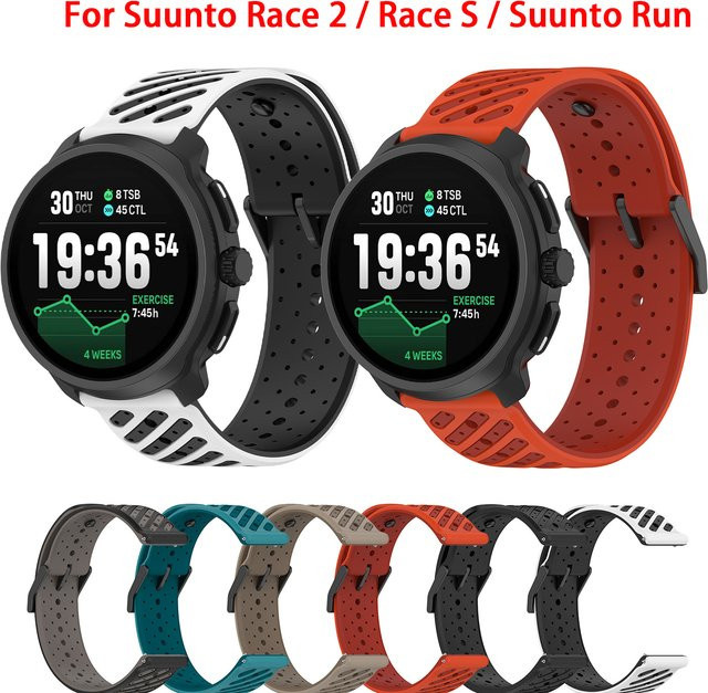 RWBANDS Uhrenarmband Silikon, 22 mm, Schwarz, Unisex - Bild 1