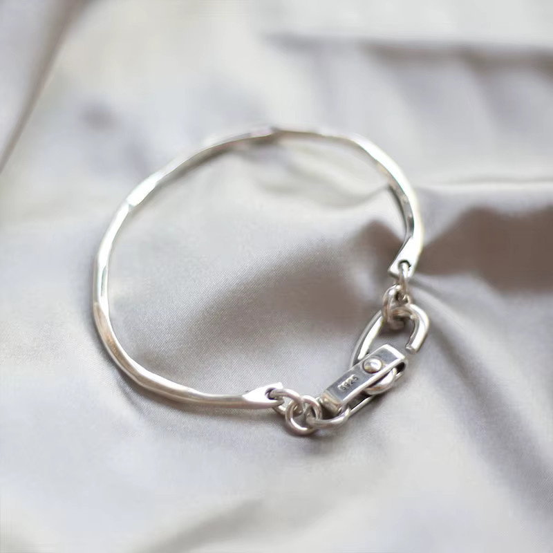 PANJBJ Armband Armreif, 925 Silber, Vintage, Damen - Bild 2