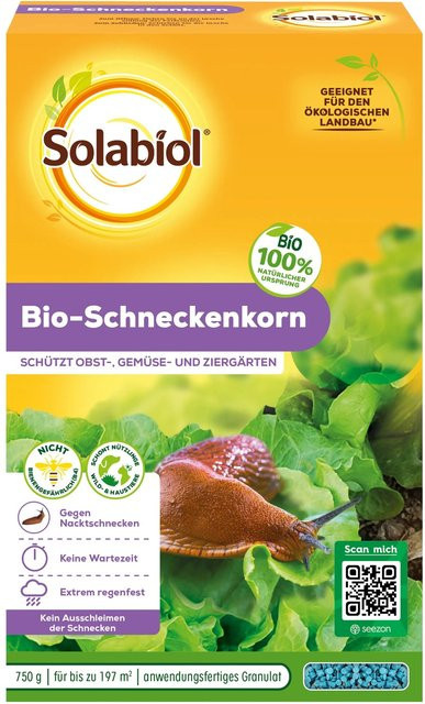 Solabiol Bio-Schneckenkorn mit Eisen-III-Phosphat gegen Nacktschnecken, 750 g - Bild 1