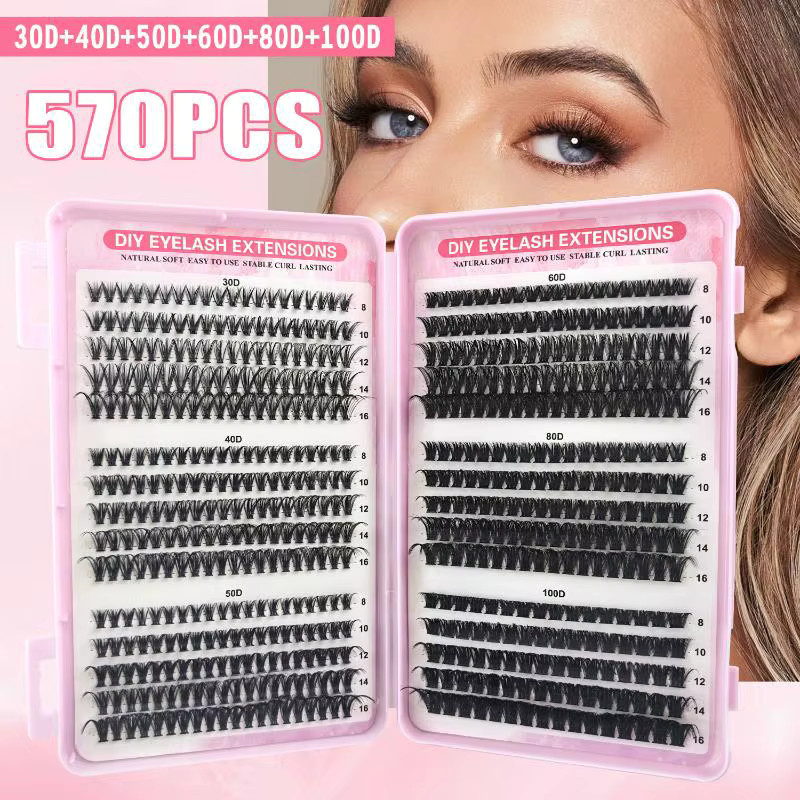 BSIMONE DIY Wimpernverlängerungs-Set, 570-teilig, Unisex - Bild 2
