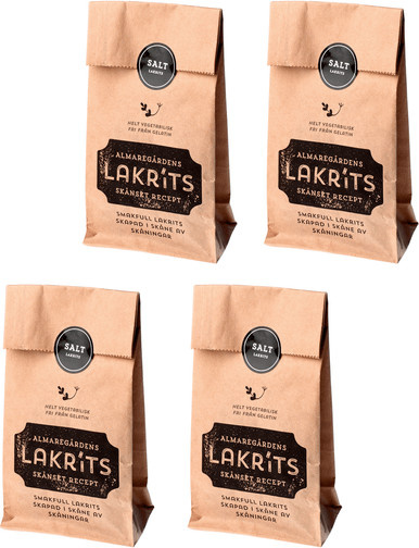 Almaregårdens Lakritz salzig 4 x 150 g - Bild 1